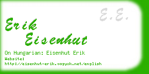 erik eisenhut business card